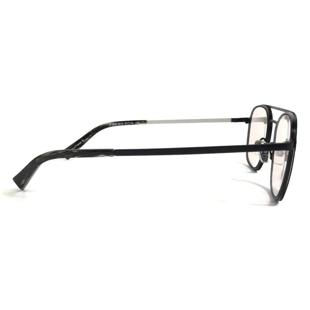 J.F. Rey Eyeglasses Frames JF2692 0013 Noir Argent Black Silver Square 51-19-135